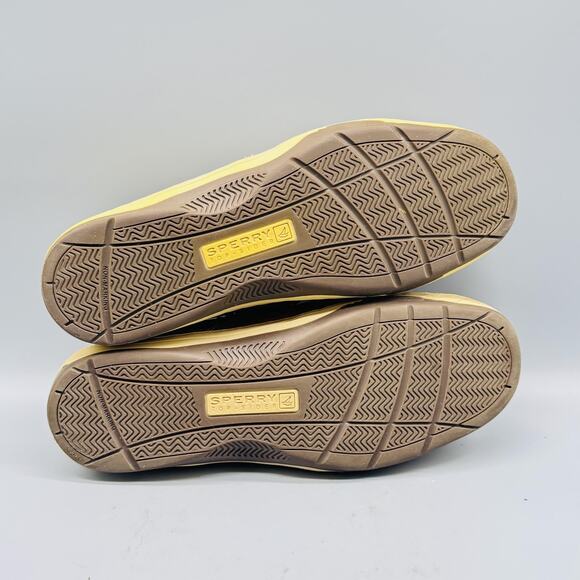 Sperry Shoes Mens 10 Brown Leather Top Sider Boat Mesh 2 Eye Deck Casual Classic - Picture 9 of 12